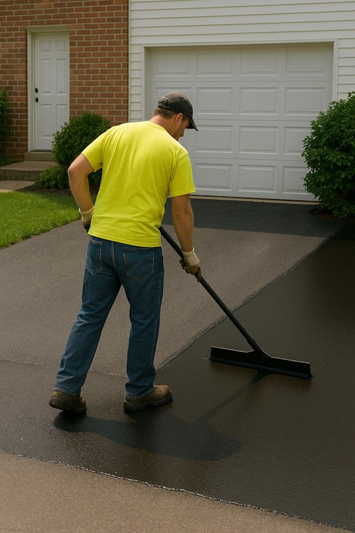 Sealcoating Professionals at Work